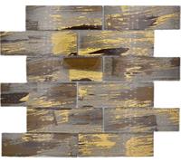 Mosaico Azulejos de Braun Con Oro Brillante Pared Cocina Baño WB88-SW01 1 Mate