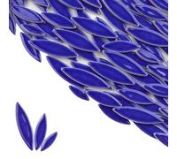 Mosaico ceramica Mosaico de cerámica de pétalos de hoja de sauce de 200g, Material hecho a mano, pegatina de azulejo de cerámica de forma Irregular Teselas para mosaicos(A-5)