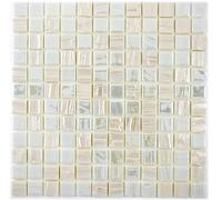 Mosaico Cocina Eco Reciclar Vidrio Blanco Azulejos de Baldosas Espejo WB355-11