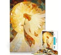 Mosaico de ángeles,Rompecabezas de 1000 Piezas para Adolescentes,estimulación cognitiva,Divertido,Cierre Seguro,sin Piezas Sueltas,una Forma entretenida de Pasar el Tiempo Libre (50x75cm)