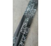 Mosaico de cristal negro Crush Crystal brillante 5 x 30 azulejos rotos B530