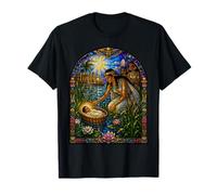Mosaico de la Biblia del bebé Moses Nilo Cesta faraón Hija Camiseta