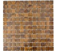 Mosaico De Metal Azulejo De Cobre Pared Marrón Cuadrado WB49-1510 1 Alfombrilla