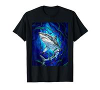 Mosaico de tiburón Blanco de Animales Marinos Camiseta
