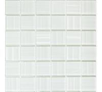 Mosaico de Vidrio Holografie Blanco Cocina Pared Ducha Wc Art:WB110-0104 1 Mate
