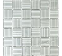 Mosaico de Vidrio Holografie Gris Cocina Pared Ducha Wc Art:WB110-0202 1 Mate