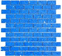 Mosaico En Hoja Mosaik-Netzwerk WB46-ASMB5 Azul Brillante 300x300mm