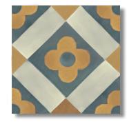 Mosaico hidraulico para baños y cocinas Auténtico 1 m2 (25 piezas) Ref: SQ20009