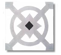 Mosaico hidraulico para baños y cocinas Auténtico 1 m2 (25 piezas) Ref: SQ20046