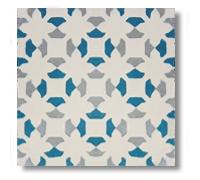 Mosaico hidraulico para baños y cocinas Auténtico 1 m2 (25 piezas) Ref: SQ20075