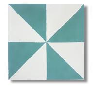 Mosaico hidraulico para baños y cocinas Auténtico 1 m2 (25 piezas) Ref: SQ20097