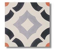 Mosaico hidraulico para baños y cocinas Auténtico 1 m2 (25 piezas) Ref: SQ20134