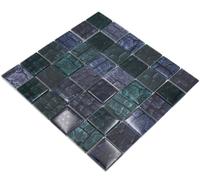 Mosaico Verde Petróleo Blumenoptik Brillante Cuadrados Pared Cocina WB88-59P