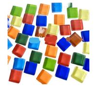 Mosaicos 50 Uds. De azulejos de mosaico de colores mezclados de vidrio, piezas hechas a mano, materiales creativos de cristal, manualidades for niños, Mini azulejos de mosaico for cena(Color 6)