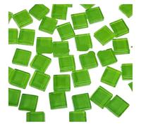 Mosaicos 50 Uds. De azulejos de mosaico de colores mezclados de vidrio, piezas hechas a mano, materiales creativos de cristal, manualidades for niños, Mini azulejos de mosaico for cena(Color 8)