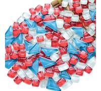 Mosaicos 50 Uds. De piedras de mosaico coloridas cristal mezclado con forma Irregular, decoración creativa hecha a mano DIY(26)