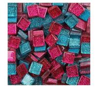 Mosaicos Manualidades 50 Uds Diy mezcla de colores brillantes mosaico de piedras de vidrio azulejos de mosaico guijarros de vidrio Material artesanal rompecabezas for hacer mosaicos Diy arte(Color 11)