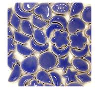 Mosaicos Manualidades, Teselas Para Mosaicos Cerámica creativa azulejos de mosaico DIY Aficiones artesanales artesanales Materiales decorativos hechos a mano Varias mezclas Irregular Mini mosaico azul