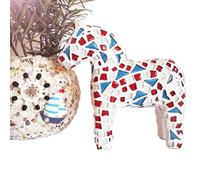 Mosaicos Paquete de Material arte cerámico mosaico, artesanías creativas modelado Pony, azulejos, decoración habitación(Free stone horse A)