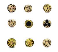 Mosaicos Pin Remaches, Remaches de mosaico de acero, bronce y cobre, 6 mm x 90 mm, 21 estilos(Style 10)