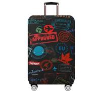 MosaiRudo Funda elástica para equipaje más gruesa, se adapta a maletas de 18 a 32 pulgadas, accesorios de viaje, TKM0097, L, Cierre de cremallera Cierre de cremallera Cierre de cremallera Cierre de