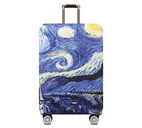 MosaiRudo Funda elástica para equipaje más gruesa, se adapta a maletas de 18 a 32 pulgadas, accesorios de viaje, Cielo estrellado, L, Cierre de cremallera Cierre de cremallera Cierre de cremallera