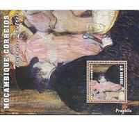 Mosambik Bloque 117 Nuevo con Goma Original ** MNH 2001 Obras de Arte (Sellos para los coleccionistas) Pintura