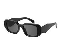 Mosanana Gafas de sol rectangulares de moda para mujeres hombres-Goulding, negro (C1-black), Small