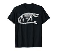 Mosasaurus Esqueleto Prehistórico Reptil Marino Fósil Camiseta