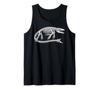 Mosasaurus Esqueleto Prehistórico Reptil Marino Fósil Camiseta sin Mangas