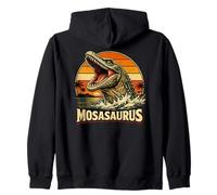 Mosasaurus Retro Océano Antiguo Monstruo Marino Depredador Reptil Sudadera con Capucha
