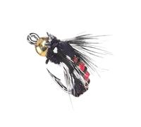 Mosca anzuelo de pesca con mosca, simulación versátil anzuelo para pesca de bajos, suministros multiusos resistentes a las moscas para principiantes experimentados entusiastas de la pesca