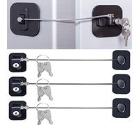 Moscare - Cerradura de puerta para nevera, 3P, color negro
