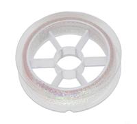 Moscas de 8 m de mezcla de hielo blanco cuerpo tira escala de pescado para flash tubo streamer moscas mojadas trenzado cuerda 3mm ancho PVC