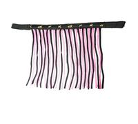 Moscas para Caballos, máscara antimoscas con Flecos y Cierre, Gorro para Shetty, Pony, COB, Sangre Caliente, KB (Shetty, Negro y Rosa)