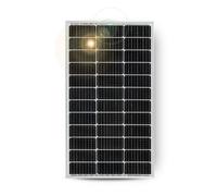 MOSCATELLI Panel Solar 100W para baterias 12V Células Monocristalinas PERC 9BB de Última Generación con Muy Alta Eficiencia. Optimizado - tensión 21V