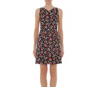 Moschino Allover Hearts & Flowers Ottoman Dress Black Talla: 40 | Mini Vestidos Outlet | Mujer | Negro