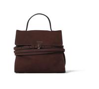 Moschino - Bolso de cuero marrón con correa desmontable - Bags - Mujer - Marrón - ONE SIZE -