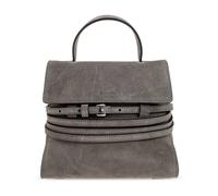 Moschino - Bolso Tie Me de Ante - Bags - Mujer - Gris - ONE SIZE -