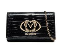Moschino Borsa Donna Love a mano/tracolla ecopelle stampa croco nero BS25MO46 JC4047PP1MLE100A, Negro, talla única