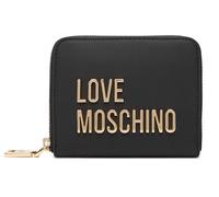 Moschino Cartera mujer Love zip around small negro logo gold AS26MO05 JC5613PP1OKD0000 color: NEGRO