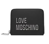 Moschino Cartera mujer Love zip around small negro logo nikel AS26MO04 JC5613PP0NKD000B color: negro
