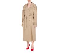 Moschino Cotton And Nylon Gabardine Trench Coat Beige Talla: 38 | Chaquetas Outlet | Mujer | Marrón