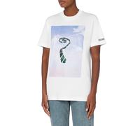 Moschino Cotton Interlock T-shirt Ceci N'est Pas Une Ties White Talla: XXS | Camisetas de Seda Outlet | Mujer | Blanco