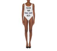 Moschino Fasten Your Belts One-piece Swimsuit White Talla: 46 | Bañadores Outlet | Mujer | Blanco