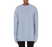 Moschino Golden M Shetland Oversized Pullover Blue Talla: 40 | Jerséis de Punto Outlet | Mujer | Azul