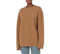 Moschino Golden M Shetland Oversized Pullover Brown Talla: 36 | Jerséis de Punto Outlet | Mujer | Marrón