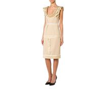 Moschino Inside Out Crepe Dress Beige Talla: 40 | Vestidos Midi Outlet | Mujer | Marrón