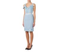 Moschino Inside Out Georgette Dress Blue Talla: 40 | Mini Vestidos Outlet | Mujer | Azul