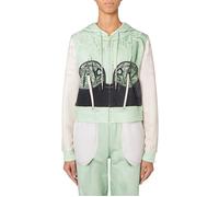 Moschino Inside Out Trompe-l'Œil Hoodie Green Talla: 40 | Sudaderas con Capucha Outlet | Mujer | Verde